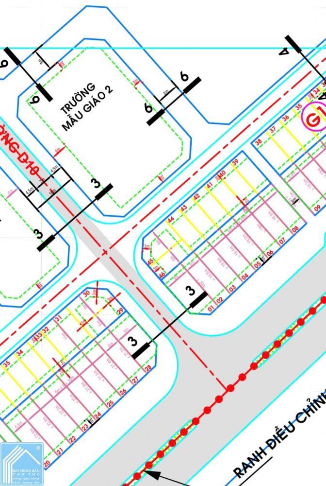 Bán Nền Nam Long Central - Kế Góc, Cách hồ 100m - Ngay cụm Chung cư, y tế, trường học