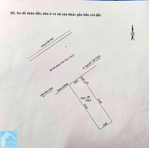 148. BÁN NHÀ – GẦN CHỢ NỔI CÁI RĂNG, ĐƯỜNG VÕ TÁNH, PHƯỜNG CÁI RĂNG, TP. CẦN THƠ