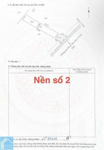 BÁN 03 NỀN 6x46M FULL THỔ CƯ GIÁ 1.55 TỶ, PHƯỜNG AN BÌNH.