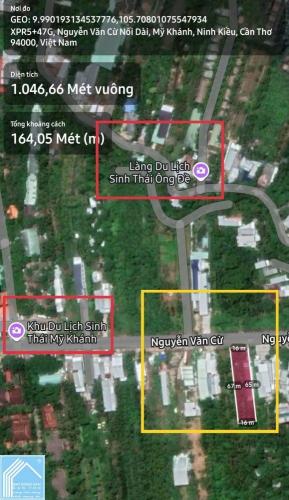 Bán 1042m2 Mặt tiền Nguyễn Văn Cừ - Giữa KDL Ông Đề và KDL Mỹ Khánh, p.an bình mới