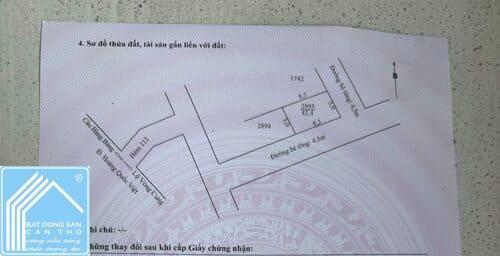 bán 3 nền 8x5m liền kề hẻm 112 hoàng quốc việt, phường an bình, quận ninh kiều, cần thơ