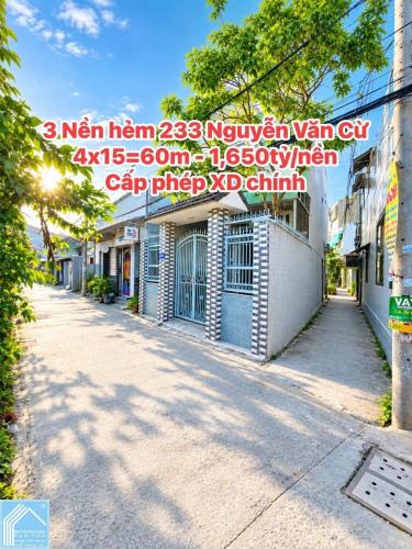 Bán 3 Nền nhánh hẻm 233 Nguyễn Văn Cừ
