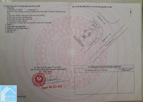 BÁN CẶP NỀN ĐẸP 3-5B6 KDC PHÚ AN. LH 0942495498 Phương