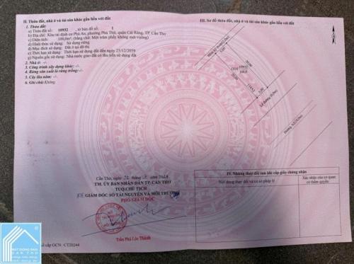 Bán cặp nền đẹp đường A2 Phú An, P. Hưng Phú, TP Cần Thơ. DT 100m2, Giá 3.35 tỷ/ 1 nền