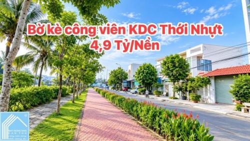 Bán cặp nền đối diện bờ kè công viên kdc thới nhựt 2 - 4 tỷ 900 triệu/nền (có bán lẻ)