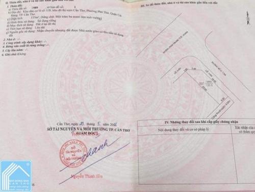 Bán cặp nền GÓc đẹp trục chính đường Phan Trọng Tuệ KDC Diệu Hiền, Phường Hưng Phú, Cần Thơ.