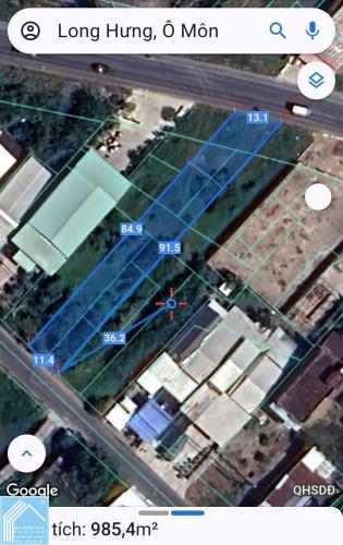 BÁN ĐẤT 2 MẶT TIỀN QUỐC LỘ 91- QUẬN Ô MÔN