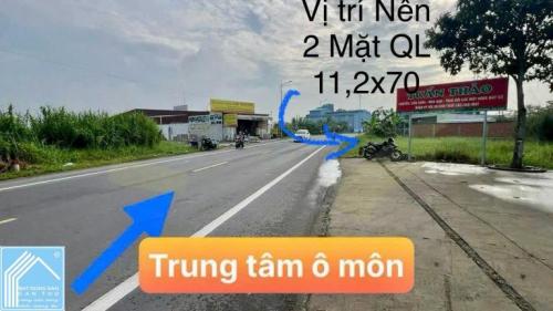 BÁN ĐẤT 2 MẶT TIỀN QUỐC LỘ 91- QUẬN Ô MÔN