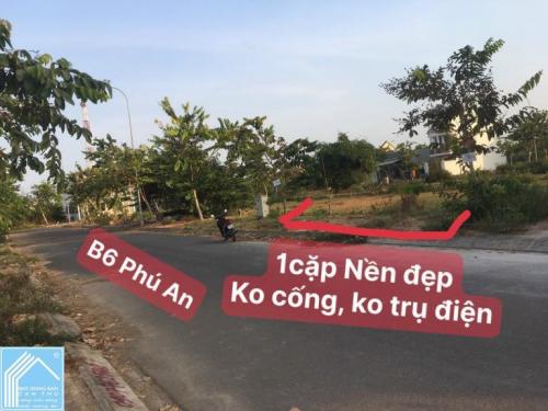  BÁN GẤP 1 CẶP NỀN mặt tiền B6 - KDC Phú An, có đường Công viên 4m