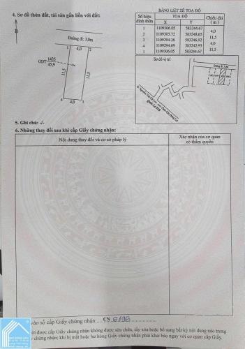 BÁN NỀN - CẤP PHÉP XD CHÍNH - Hẻm rộng 4m (xe hơi tới nền)