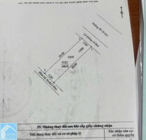   BÁN NỀN 100m2 đường B9 KDC TÂN PHÚ _ CÁI RĂNG _TP. CẦN THƠ