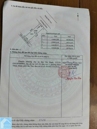 Bán nền đường B8 KDC Phú An, phường Hưng Phú, TP. Cần Thơ