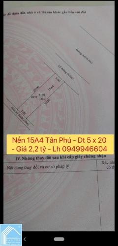 BÁN NỀN 15 ĐƯỜNG A4 KHU DÂN CƯ TÂN PHÚ, PHƯỜNG TÂN PHÚ, QUẬN CÁI RĂNG, THÀNH PHỐ CẦN THƠ BÁN NỀN 15 ĐƯỜNG A4 KHU DÂN CƯ TÂN PHÚ, PHƯỜNG TÂN PHÚ, QUẬN CÁI RĂNG, THÀNH PHỐ CẦN THƠ