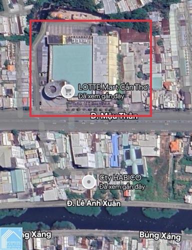 Bán Nền 2 Mặt tiền Bờ kè Rạch Ngỗng và hẻm 45 đường Mậu Thân - Cách Siêu Thị Lotte 100m