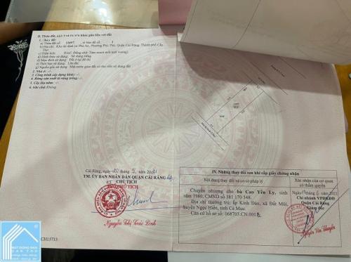 Bán Nền 81m² Đường B15 KDC Phú An, phường Hưng Phú, TP Cần Thơ 