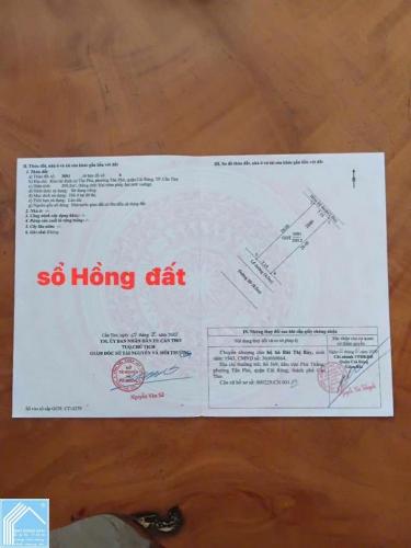 BÁN NỀN B9 KDC TÂN PHÚ -P. HƯNG PHÚ (TÂN PHÚ CŨ)- CẦN THƠ