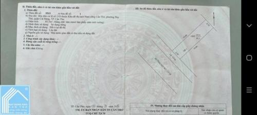 BÁN NỀN D8-1  ĐƯỜNG SỐ 3 KDC LONG THỊNH - PHƯỜNG HƯNG PHÚ - TP CẦN THƠ