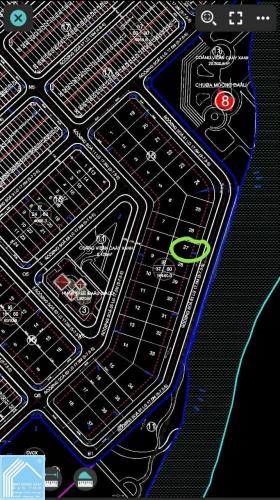 Bán Nền dãy biệt thự đường số 61 khu 586 mặt hướng ra Sông Cái Sâu rất đẹp, MÁT MẺ, HIẾM CÓ