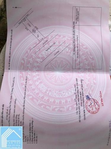 Bán nền đẹp B15 KDC Phú An, Quận Cái Răng, Cần Thơ 