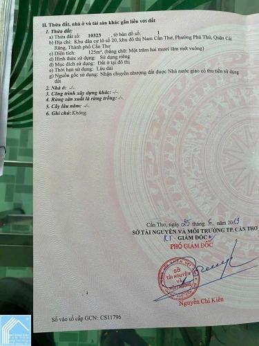 Bán Nền đẹp Đs 30 KDC 586, P. Hưng Phú (Phú Thứ cũ), Cần Thơ