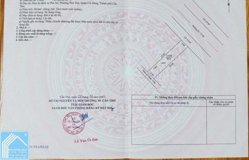 Bán nền đẹp đường B1 KDC Phú An, P. Hưng Phú, TP Cần Thơ. DT 80m2, giá 2.1 tỷ 