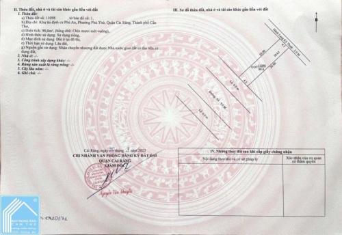 BÁN NỀN 38 ĐƯỜNG A5 KDC PHÚ AN, P. PHÚ THỨ, TP CẦN THƠ