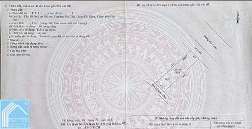 Bán nền đường B15 KDC Phú An, Cái Răng, Cần Thơ. _ Hướng: Đông Bắc