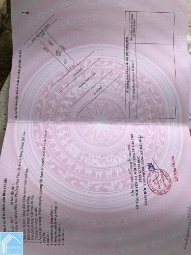 Bán nền đường B15 khu dân cư Phú An, Phường Hưng Phú, TP. Cần Thơ