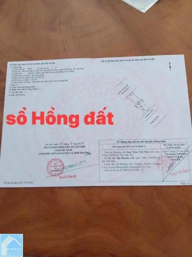 BÁN NỀN ĐƯỜNG B5 KDC TÂN PHÚ -P. HƯNG PHÚ (TÂN PHÚ CŨ)- CẦN THƠ.