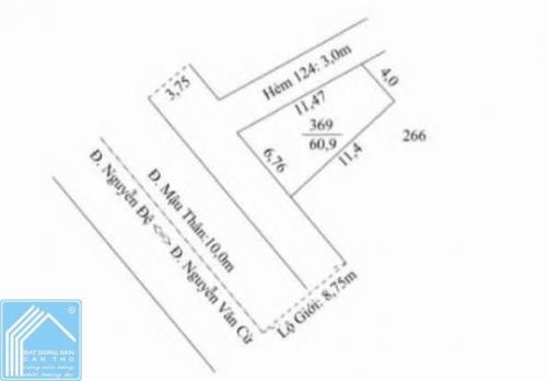 Bán Nền Góc 2 Mặt tiền đường Lò Nhôm - Cách đường Nguyễn Đệ 120m, gần trường CĐ Y Tế
