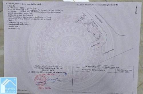 Bán nền GÓC đường A7 & C4 KDC Phú An, P. Hưng Phú, TP Cần Thơ