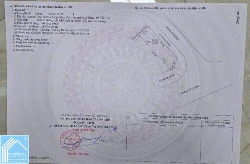 Bán nền góc Phú An Đường A7 & C4, Phường Hưng Phú, TP. Cần Thơ