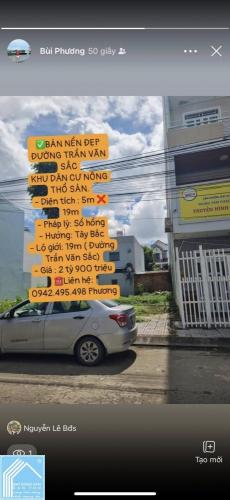 BÁN NỀN L15 ĐẸP ĐƯỜNG TRẦN VĂN SẮC KHU DÂN CƯ NÔNG THỔ SẢN.