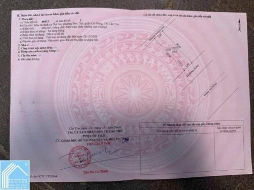 Bán nền mặt tiền đường Bùi Quang Trinh thuộc KDC Phú An, Hưng Phú, Cần Thơ