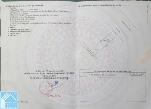 BÁN NỀN SẠCH ĐẸP SỐ ĐẸP ĐS10 KHU VHTĐ . P CÁI RĂNG . TP CẦN THƠ