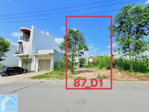  Bán nền số 87 trục chính D1 KDC Hồng Loan 6A - đối diện dãy nhà shophouse Diện tích: 5x16=80m2