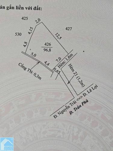 BÁN NỀN THỔ CƯ: NGANG 7m (nở hậu 10m) x DÀI 12m (Cách VINCOM HÙNG VƯƠNG 60m)