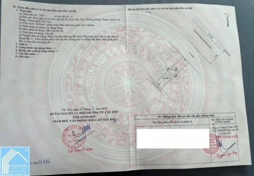 BÁN NỀN VỊ TRÍ ĐẸP (5X24) MẶT TIỀN ĐƯỜNG TRẦN HOÀNG NA KDC HỒNG LOAN (6A) CẦN THƠ