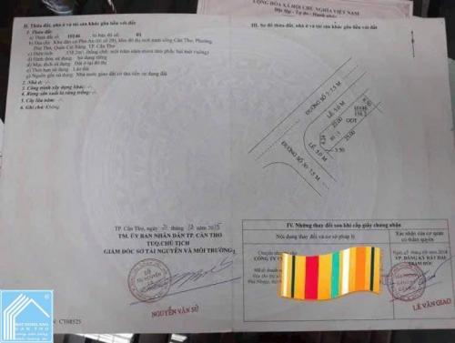 BÁN NỀN VỊ TRÍ ĐẸP (6.5X25) KẾ CHỢ PHÚ THỨ GÓC 2 MẶT TIỀN KDC 586 CẦN THƠ