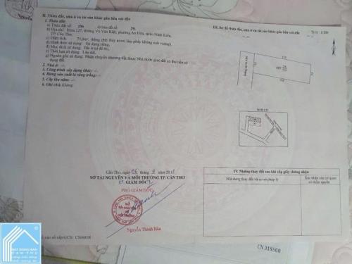 BÁN NHÀ - Hẻm “QUÁN NHẬU VỢ THẰNG BẠN”. P. An Hoà - NK (Đường Võ Văn Kiệt)