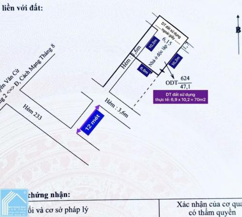 BÁN NHÀ 1T1L, DIỆN TÍCH LỚN - Đầu Hẻm 233 NVCừ (Hẻm gần trường ĐH Công Nghệ - Kỹ Thuật)