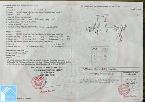 BÁN NHÀ 1T1L MỚI ĐẸP - GẦN ĐẠI HỌC CẦN THƠ, Hẻm 138 Trần Hưng Đạo