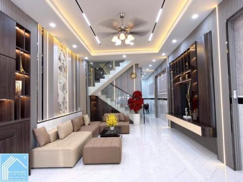 BÁN Nhà 2Lầu đúc, Mới đẹp + Full Nội Thất sang trọng (Mặt tiền - KDC 91B, vị trí đẹp)