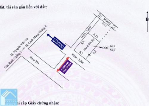 BÁN NHÀ LẦU - GÓC 2MT Hẻm - MỚI TUYỆT ĐẸP. Hẻm 233 NVCừ (gần Cao Đẳng Y Tế CT)