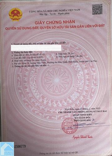 Bán Nhà Lầu Lửng, Hẻm Sạch Sẽ, Gần Siêu Thị (Hẻm 28 Mậu Thân, Gần Siêu Thị Lotte)
