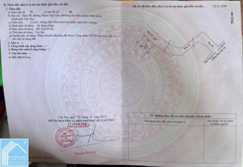 Bán NHÀ nhỏ giá rẻ, cách UBND P. NINH KIỀU  chỉ 800m, giá rẻ cho vk ck trẻ ra riêng