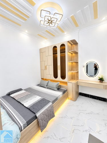 Bán Nhà Trệt Lầu đường số 6 đối diện bờ kè công viên kdc Thới Nhựt 2