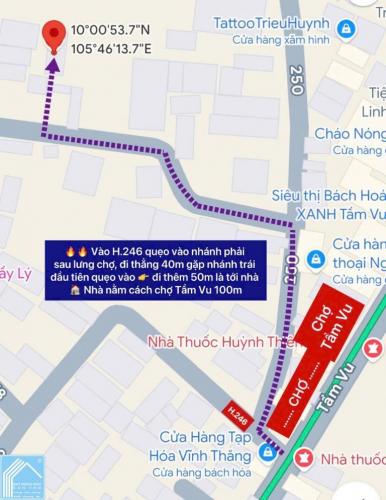 Bán Nhà Trệt Lầu hẻm 246 Kế Chợ Tầm Vu, P.Tân An, TP.Cần Thơ