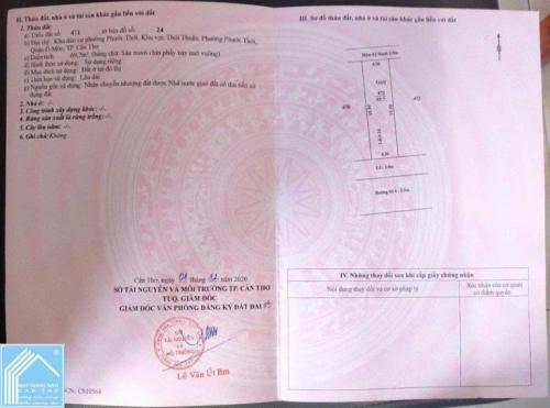 Cần Bán nền KDC Phước Thới 