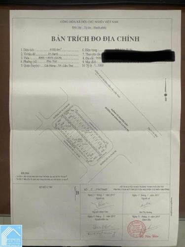 CẦN BÁN SIÊU PHẨM KHU ĐẤT 4 MẶT TIỀN – 4.155M2  TẠI QUẬN CÁI RĂNG, THÀNH PHỐ CẦN THƠ